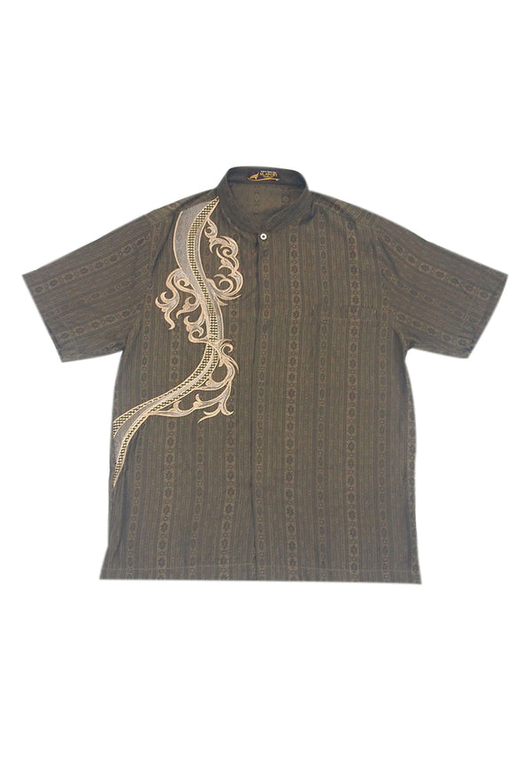 Woffi Man Baju Koko Bhisho Moslem Shirt Kopi