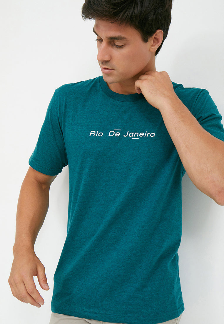 Woffi Man Rio De Jeneiro T-Shirt Hijau