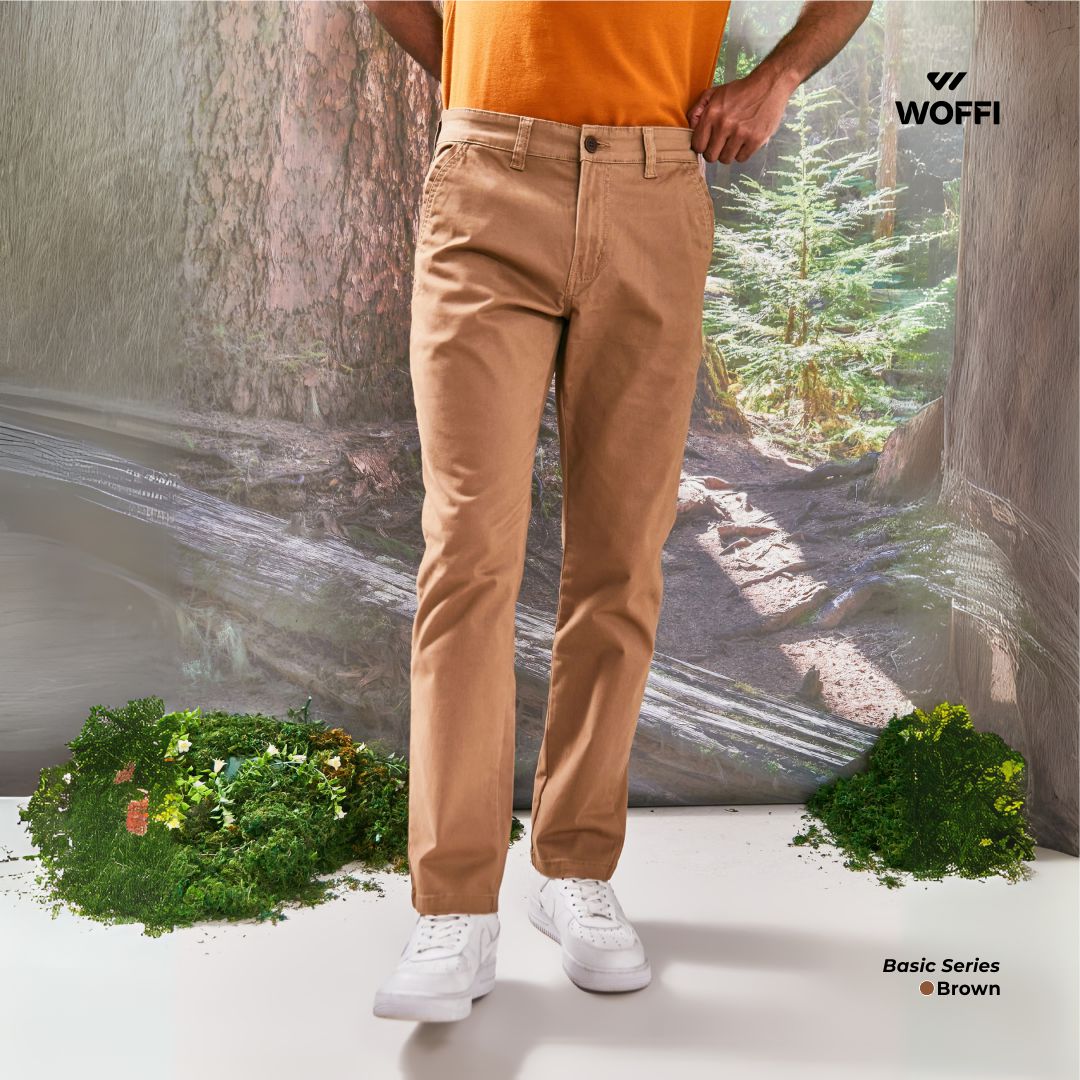 Woffi Man Celana Panjang - Dalton Basic Chinos Slimfit