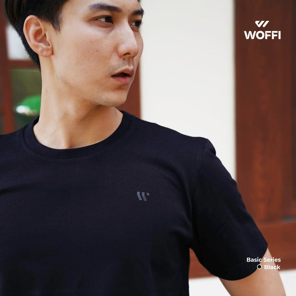 Woffi Man Kaos Pria - Draco Basic T-Shirt