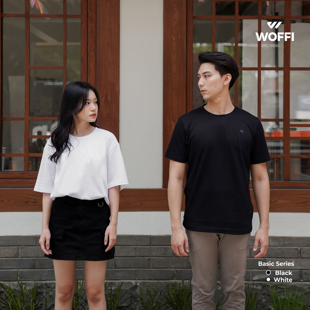 Woffi Man Kaos Pria - Draco Basic T-Shirt