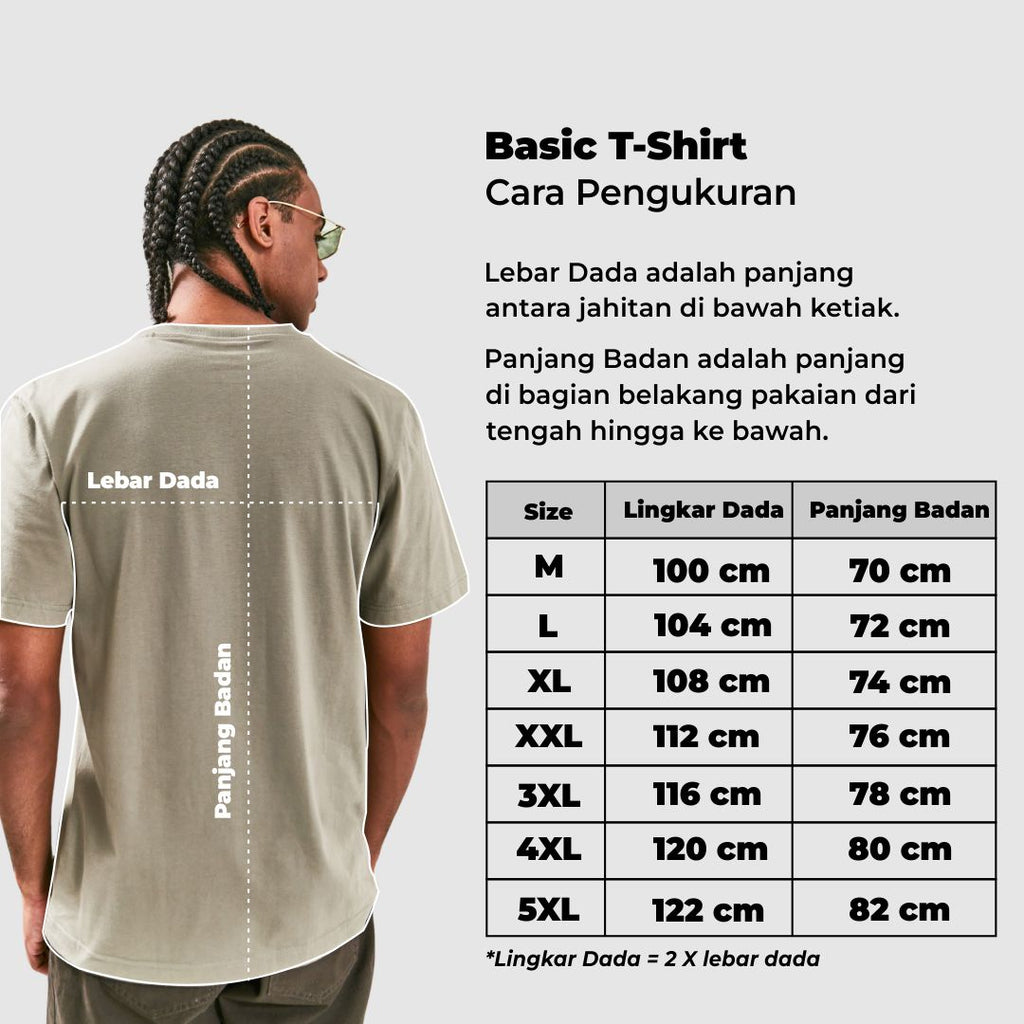 Woffi Man Kaos Pria - Draco Basic T-Shirt