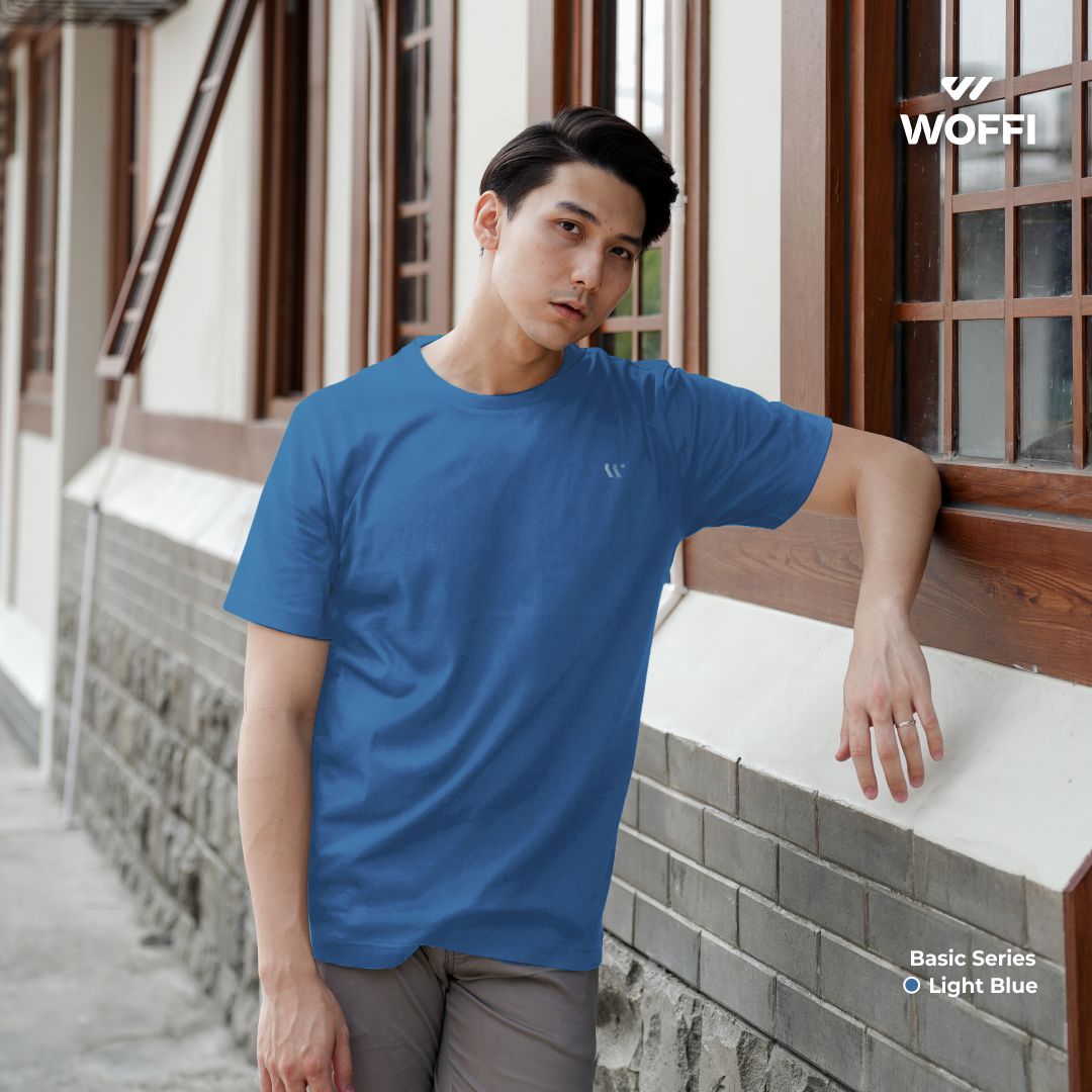 Woffi Man Kaos Pria - Draco Basic T-Shirt