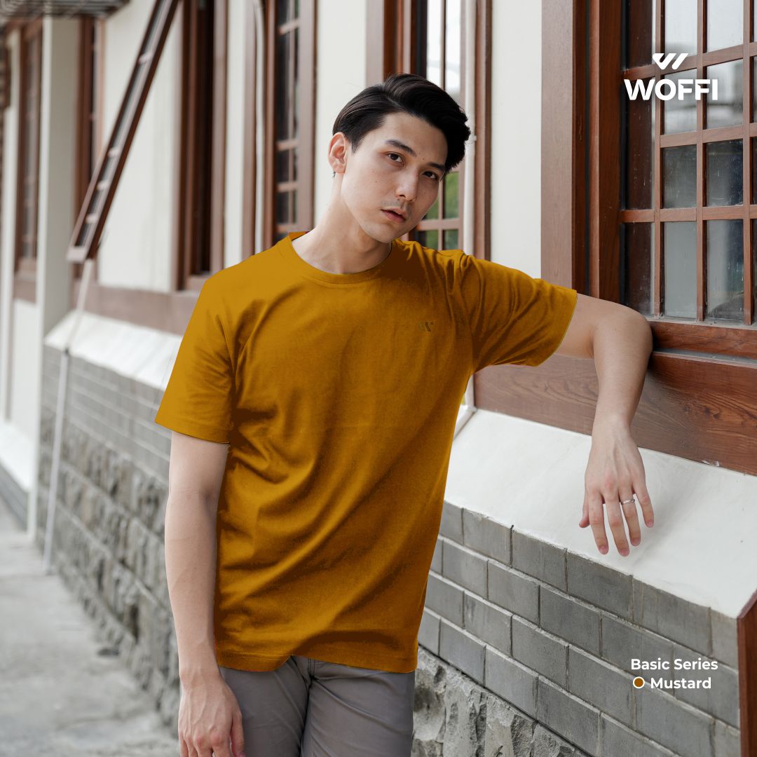 Woffi Man Kaos Pria - Draco Basic T-Shirt