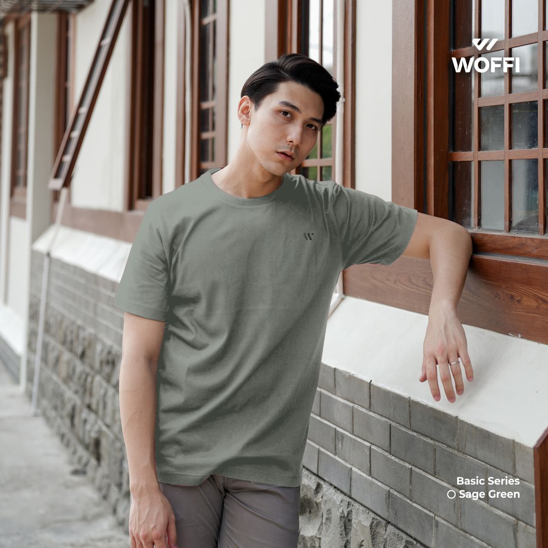 Woffi Man Kaos Pria - Draco Basic T-Shirt