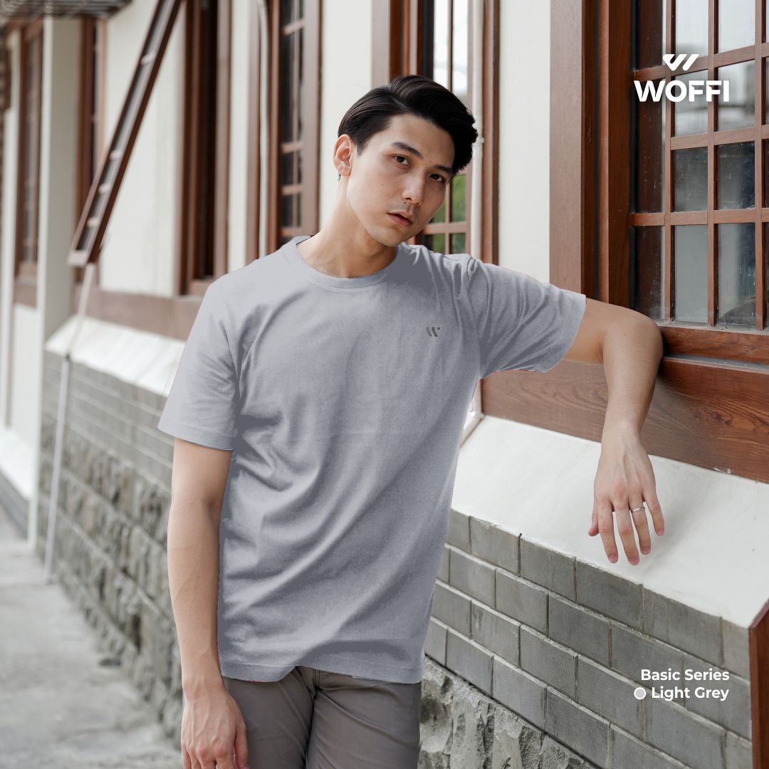 Woffi Man Kaos Pria - Draco Basic T-Shirt