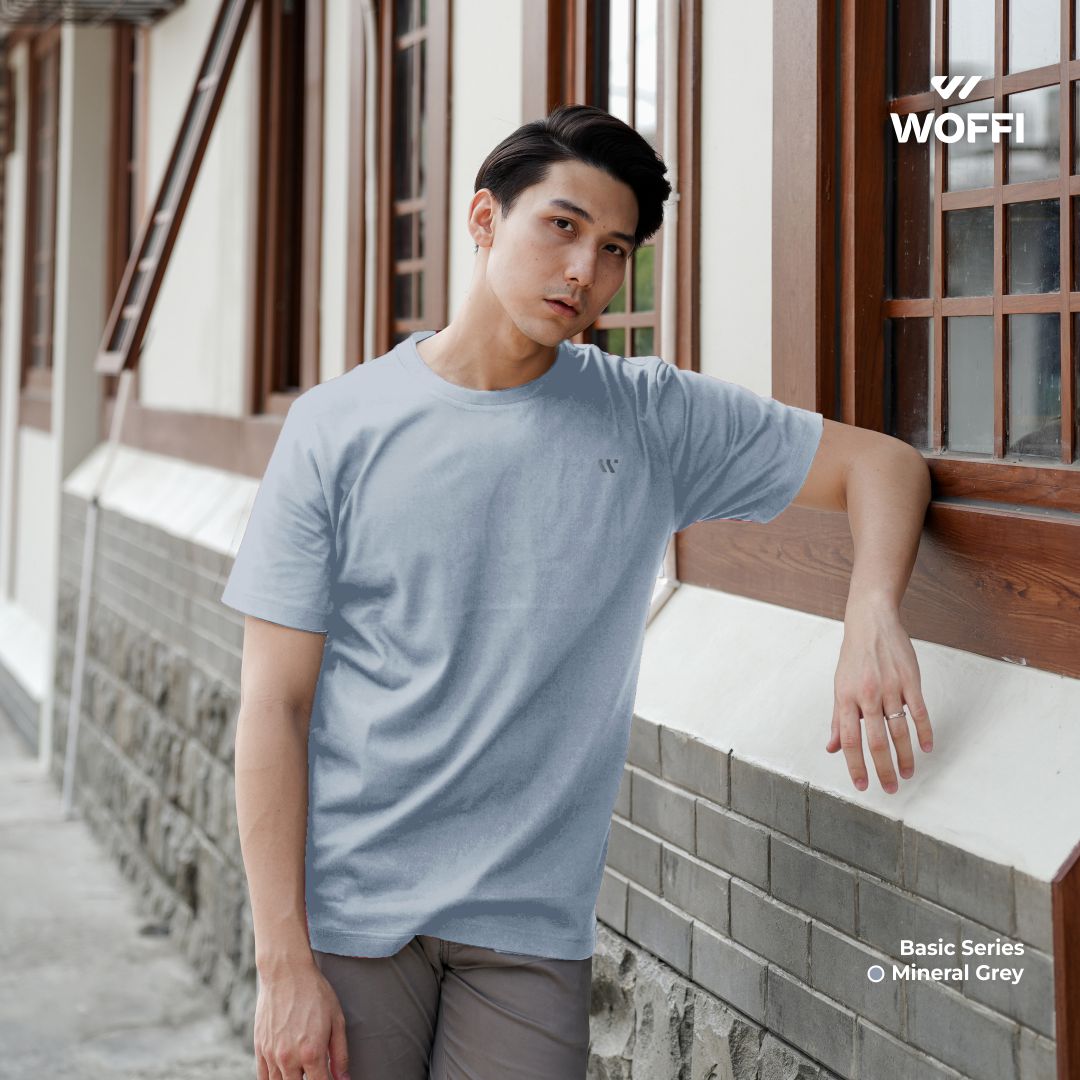 Woffi Man Kaos Pria - Draco Basic T-Shirt