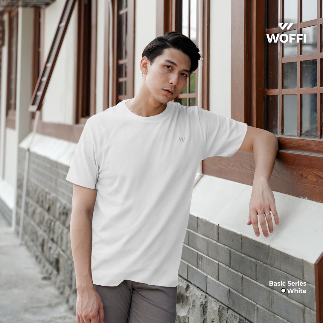 Woffi Man Kaos Pria - Draco Basic T-Shirt