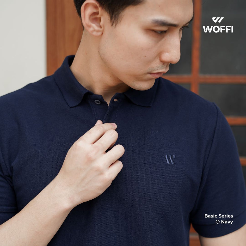 Woffi Man Kaos Kerah Pria - Cedric Basic Polo Shirt