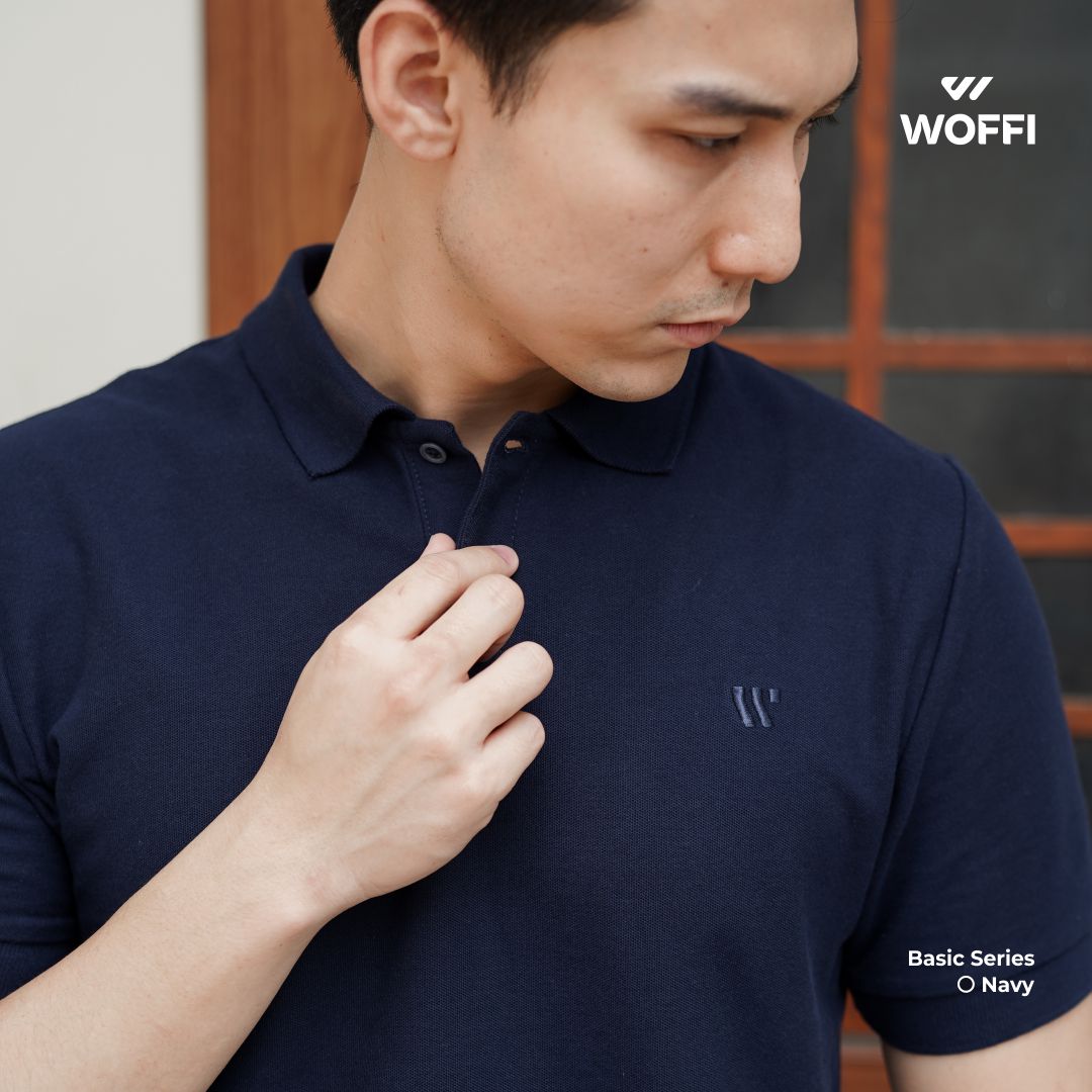 Woffi Man Kaos Kerah Pria - Cedric Basic Polo Shirt