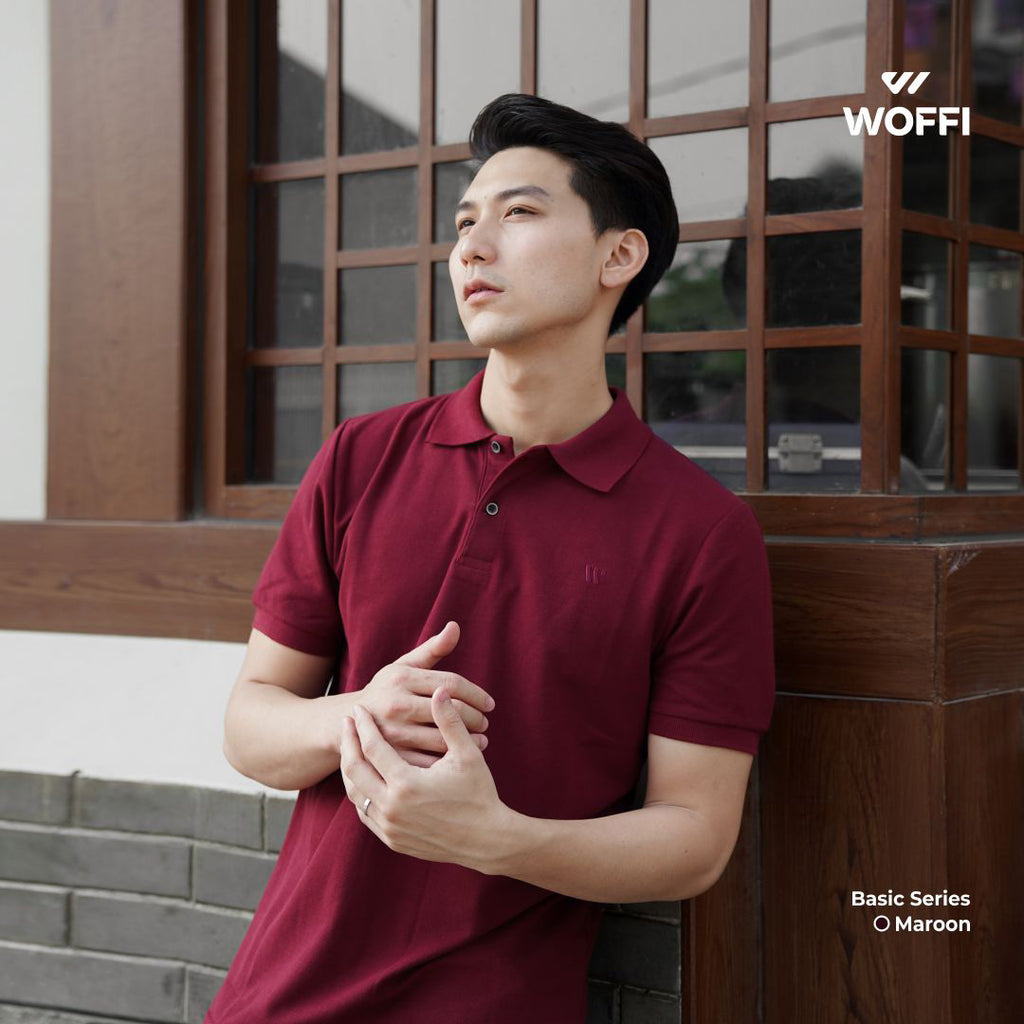 Woffi Man Kaos Kerah Pria - Cedric Basic Polo Shirt