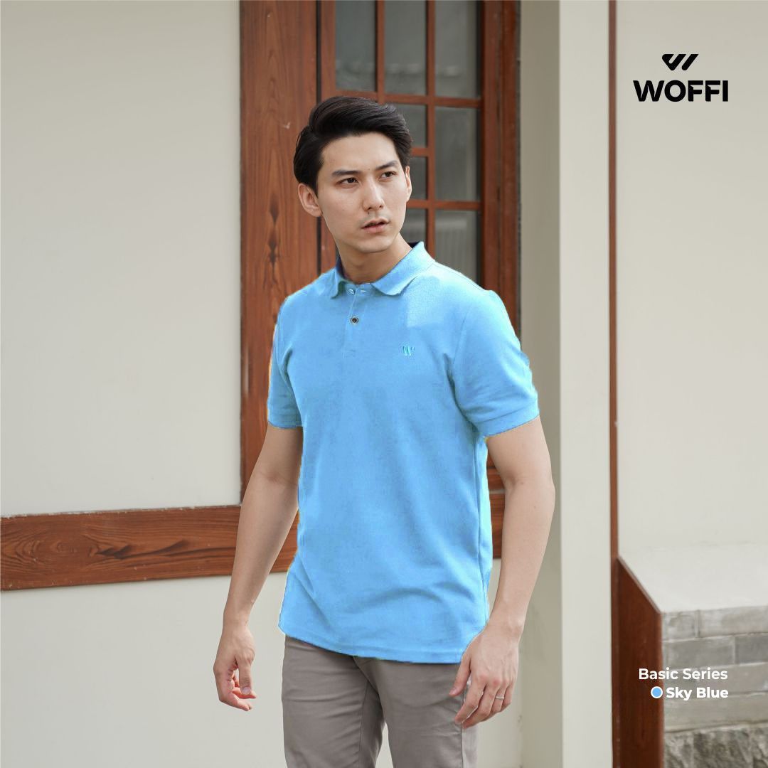Woffi Man Kaos Kerah Pria - Cedric Basic Polo Shirt