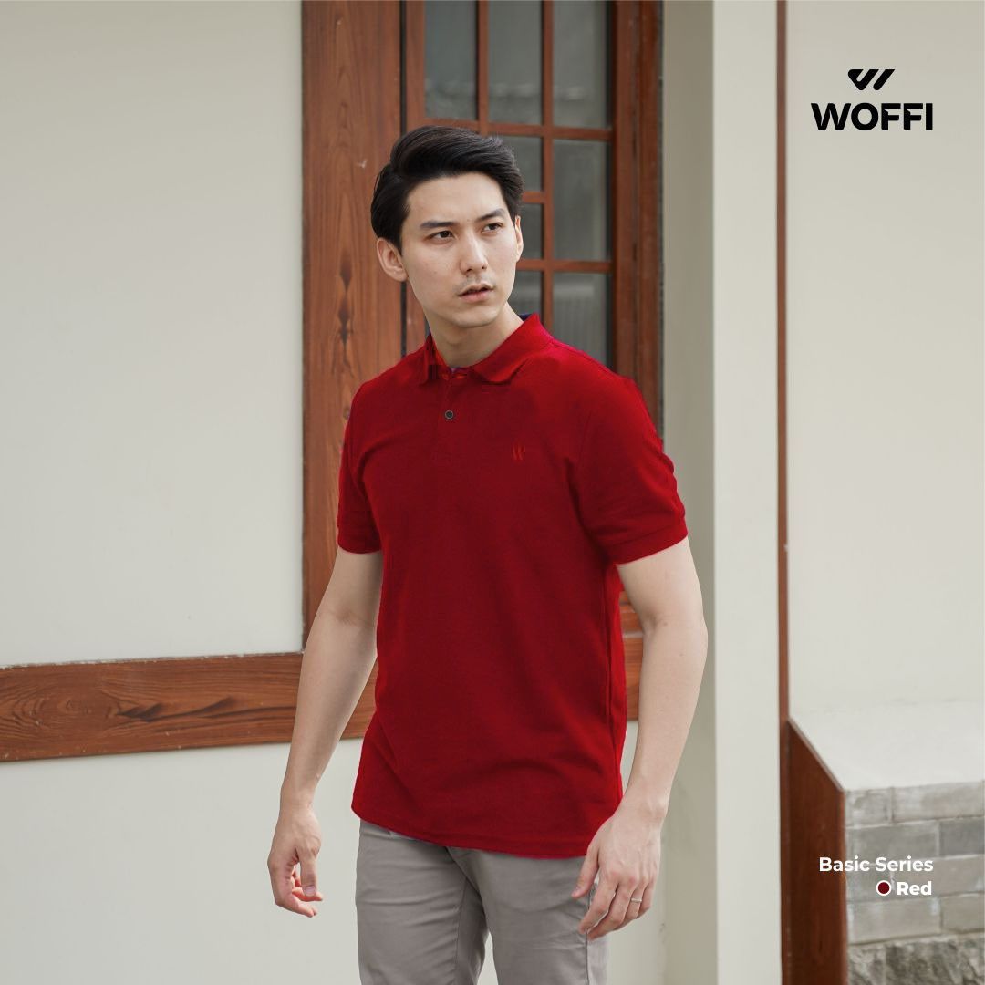 Woffi Man Kaos Kerah Pria - Cedric Basic Polo Shirt