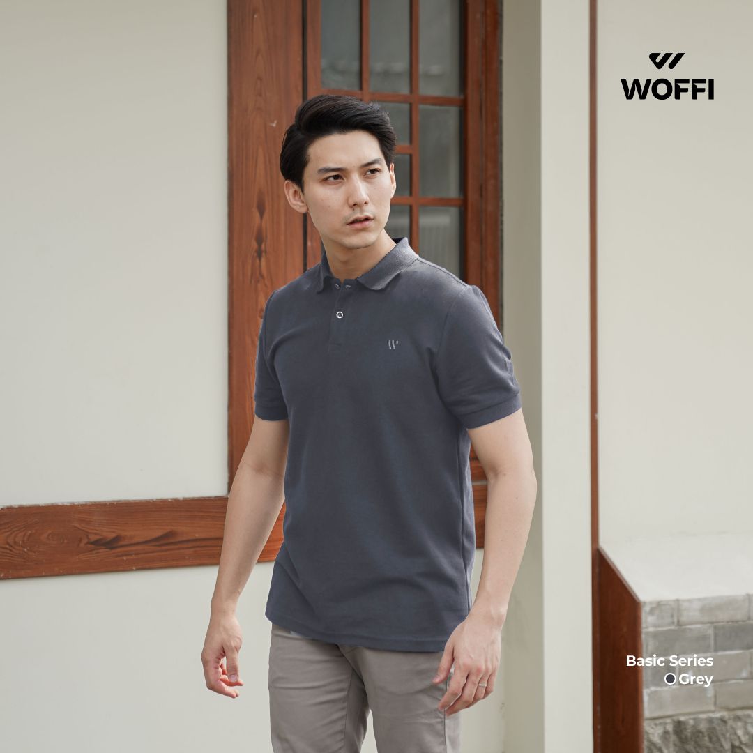 Woffi Man Kaos Kerah Pria - Cedric Basic Polo Shirt