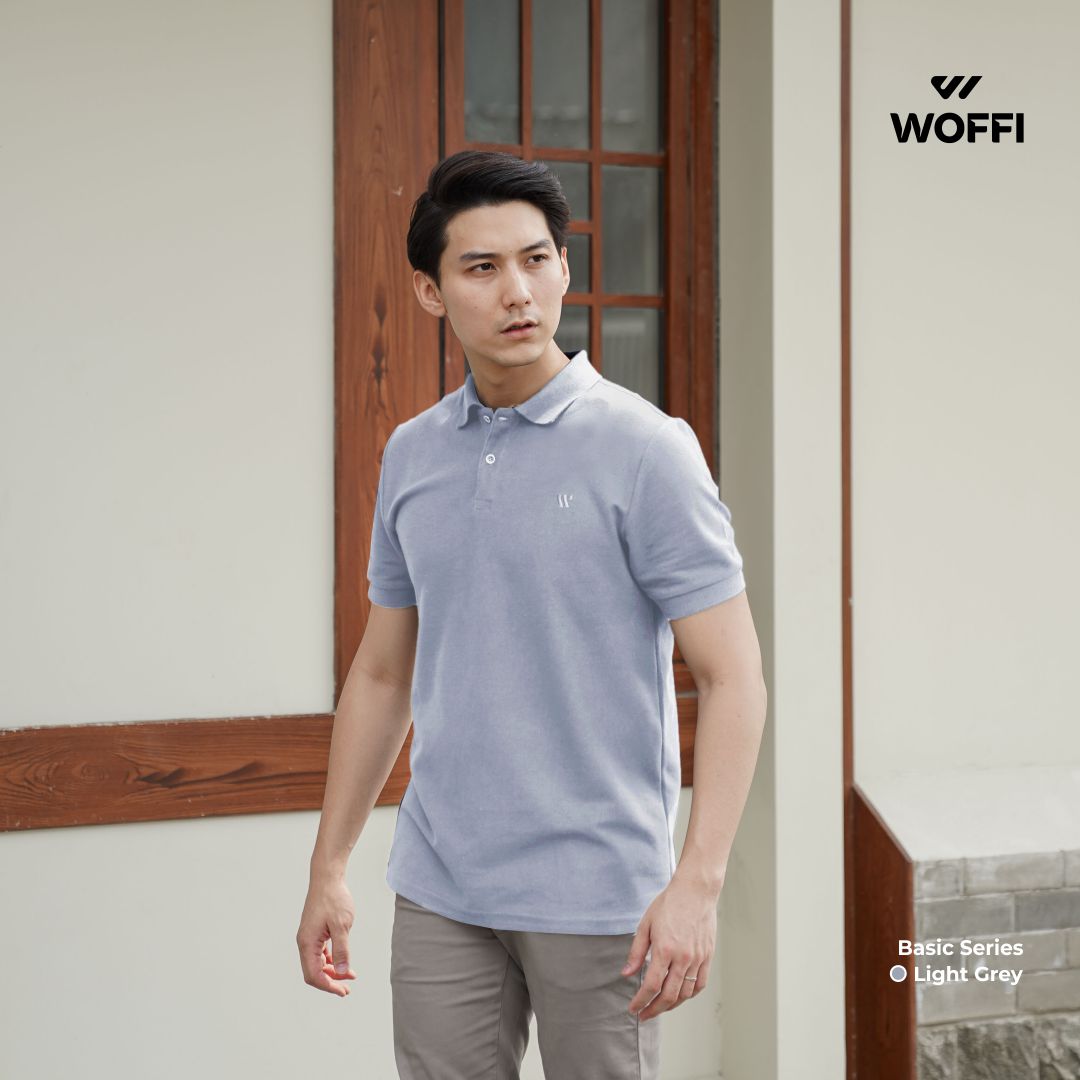 Woffi Man Kaos Kerah Pria - Cedric Basic Polo Shirt