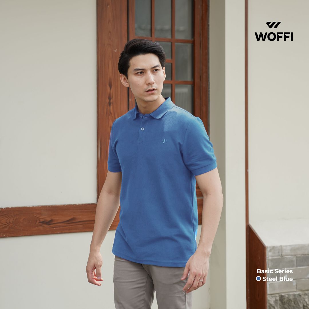 Woffi Man Kaos Kerah Pria - Cedric Basic Polo Shirt