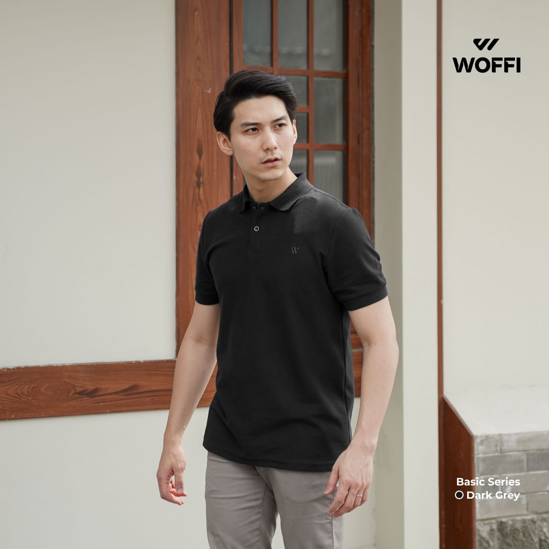 Woffi Man Kaos Kerah Pria - Cedric Basic Polo Shirt