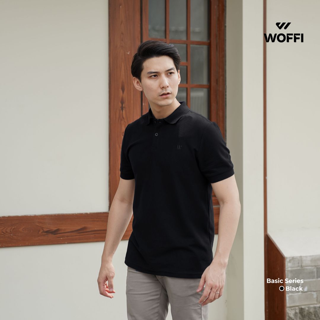 Woffi Man Kaos Kerah Pria - Cedric Basic Polo Shirt