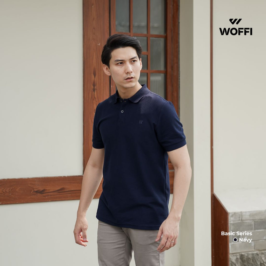 Woffi Man Kaos Kerah Pria - Cedric Basic Polo Shirt