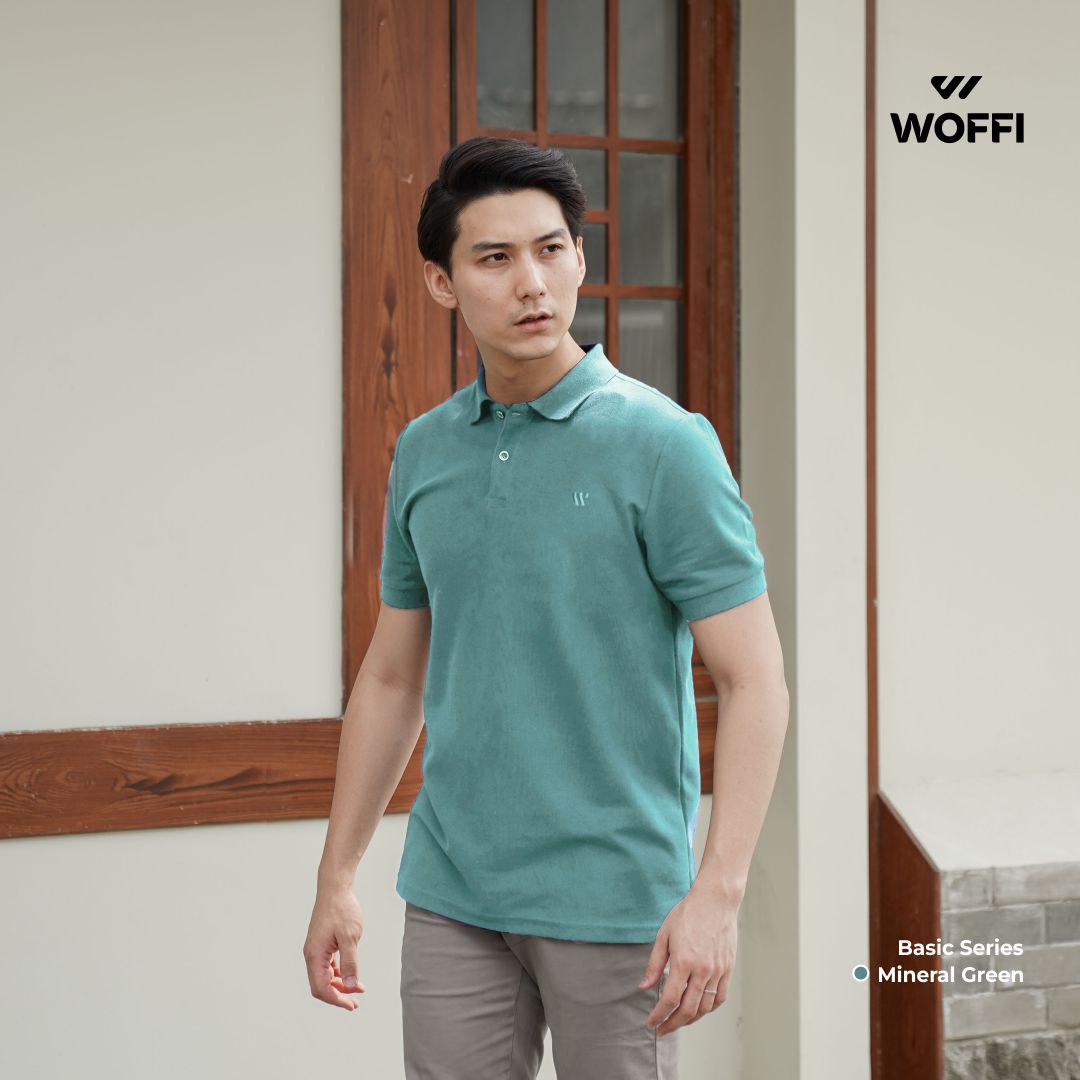Woffi Man Kaos Kerah Pria - Cedric Basic Polo Shirt