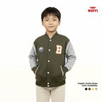 Woffi Jaket Anak Bordir Bulu Handuk Timbul