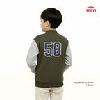 Woffi Jaket Anak Bordir Bulu Handuk Timbul