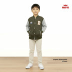 Woffi Jaket Anak Bordir Bulu Handuk Timbul