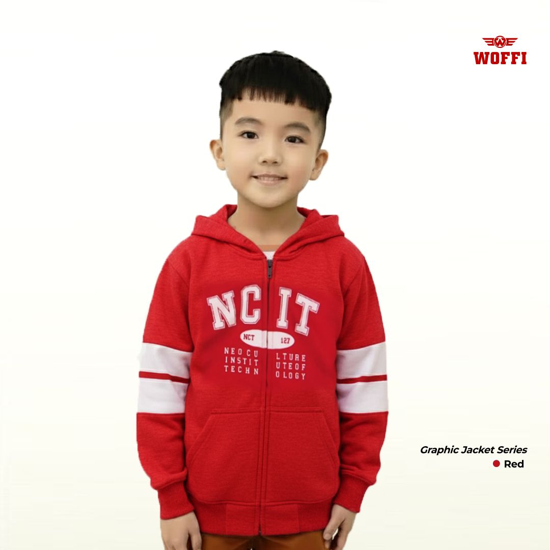Woffi Jaket Anak Sablon