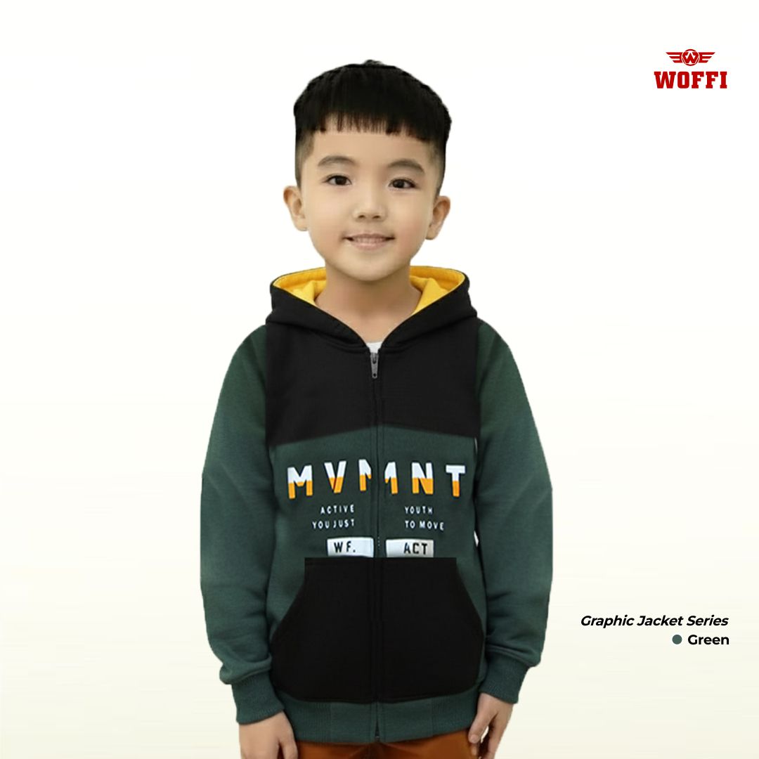 Woffi Jaket Anak Sablon