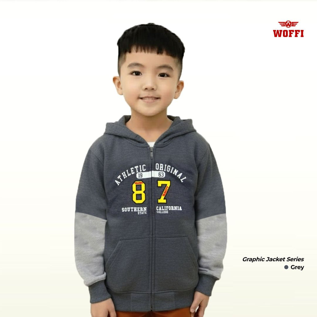 Woffi Jaket Anak Sablon