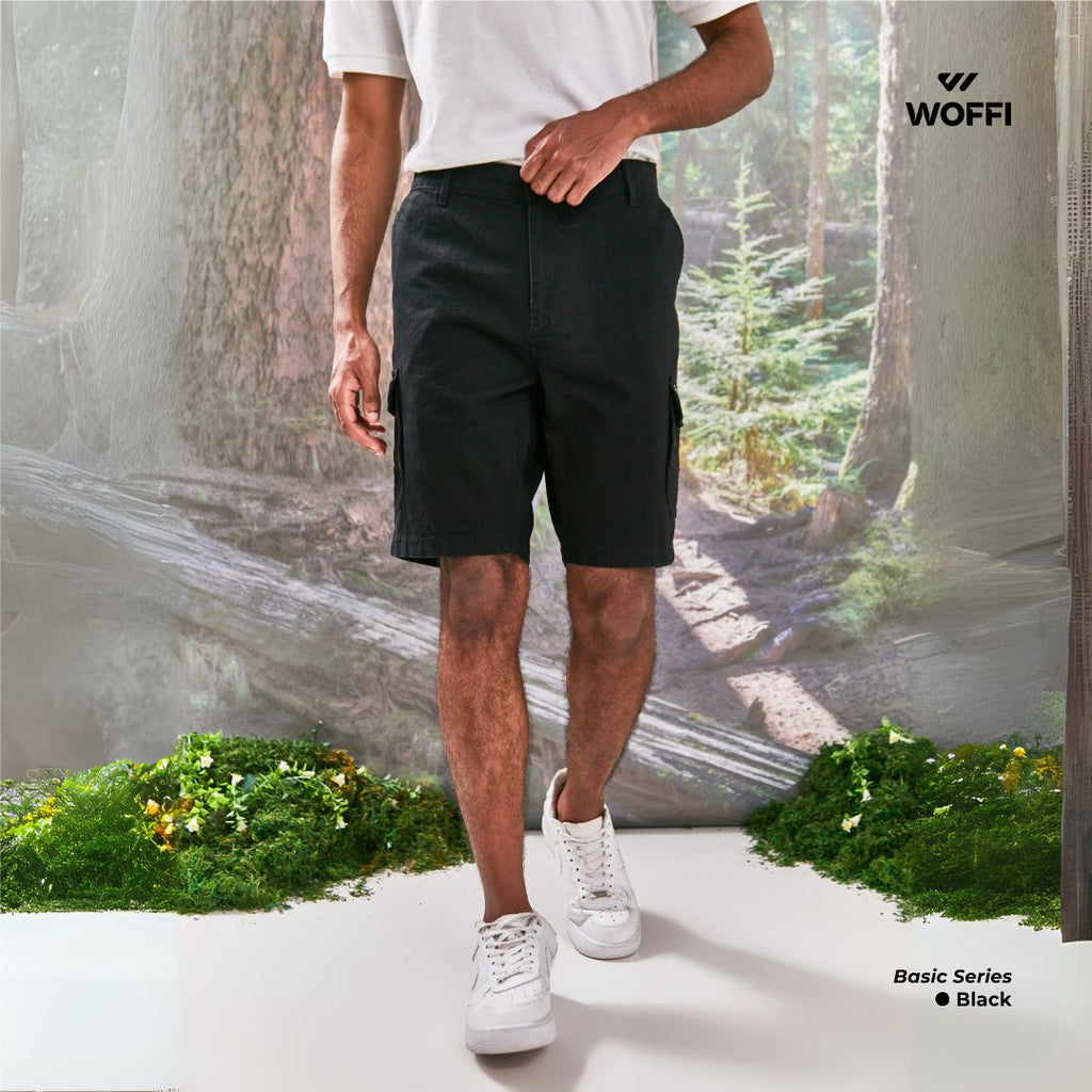 Woffi Man Celana Pendek - Brayden Basic Chinos Cargo