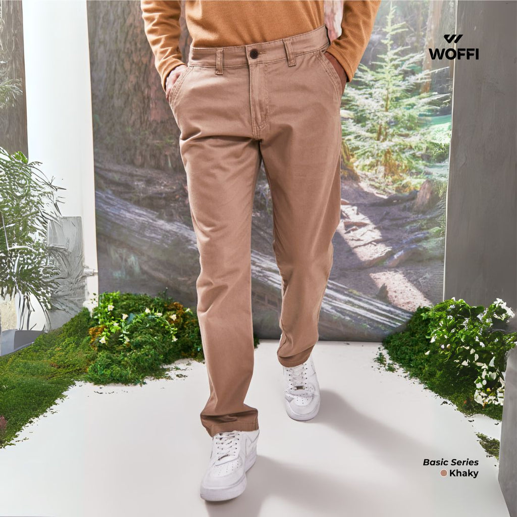 Woffi Man Celana Panjang - Dalton Basic Chinos Slimfit