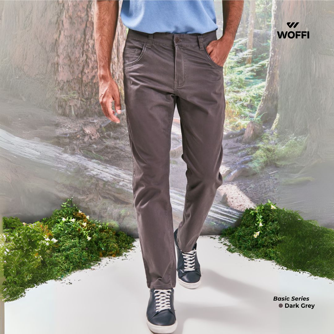 Woffi Man Celana Panjang - Clayton Basic Chinos Slimfit