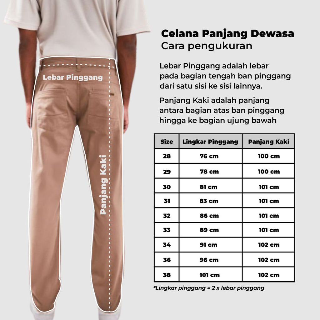 Woffi Man Celana Panjang - Clayton Basic Chinos Slimfit
