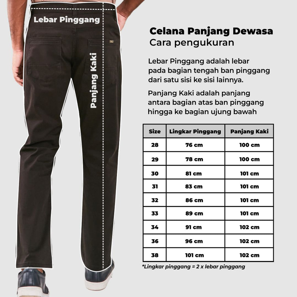 Woffi Man Celana Panjang - Dalton Basic Chinos Slimfit