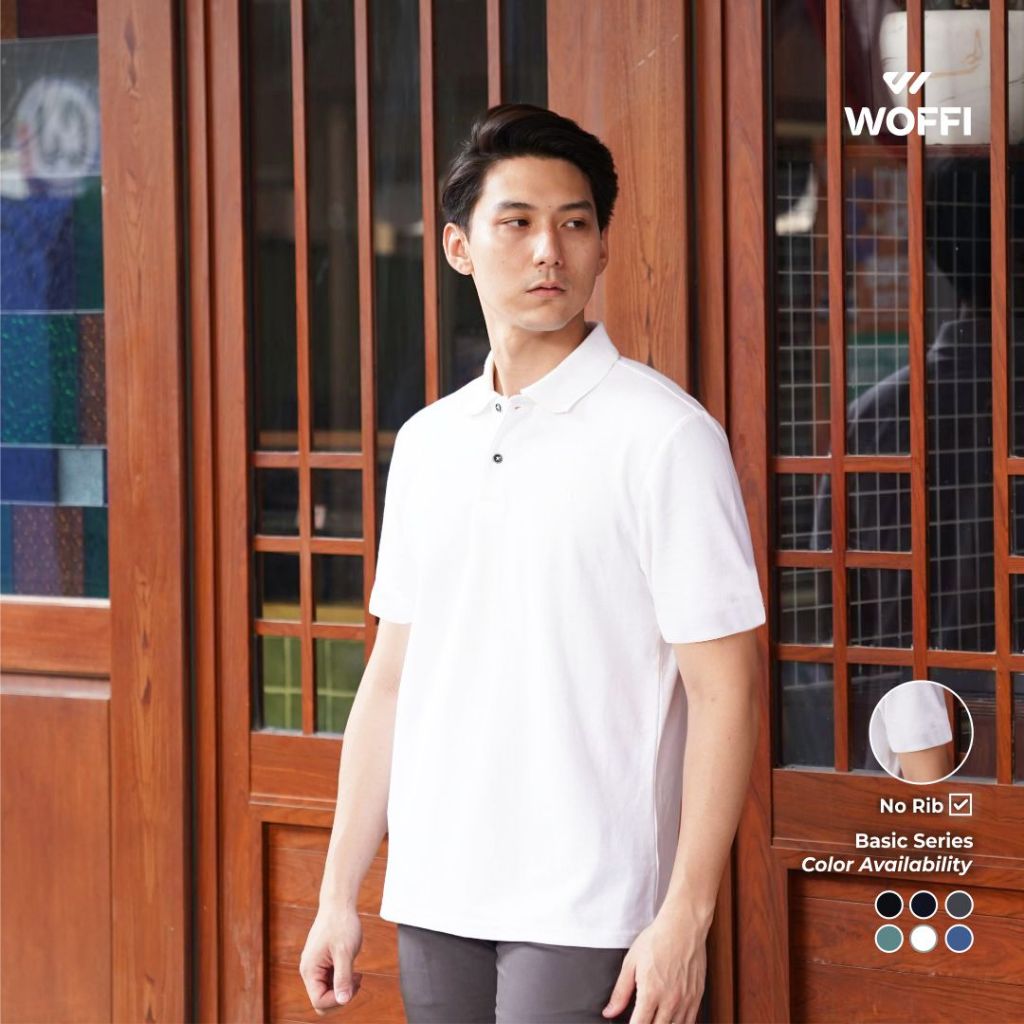 Woffi Man Kaos Kerah Pria - Eldric Basic Polo Shirt