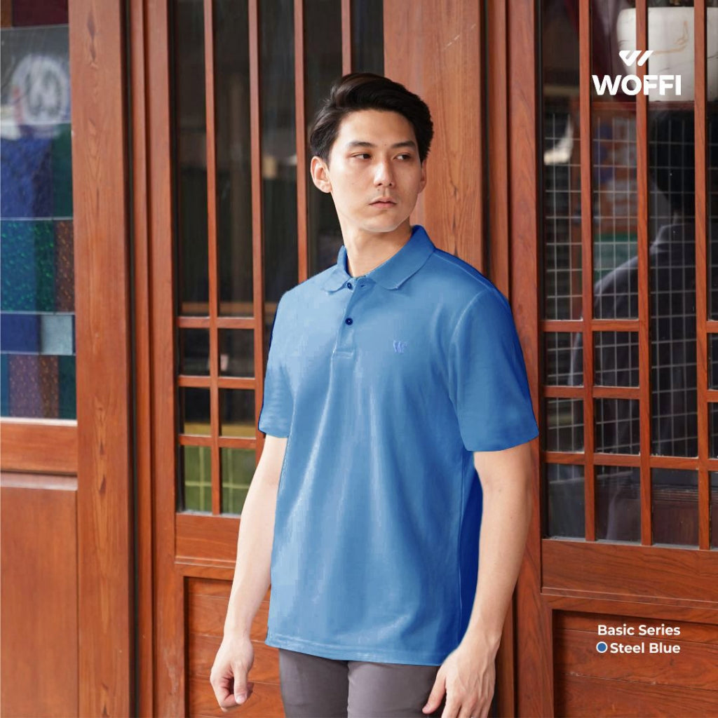 Woffi Man Kaos Kerah Pria - Eldric Basic Polo Shirt