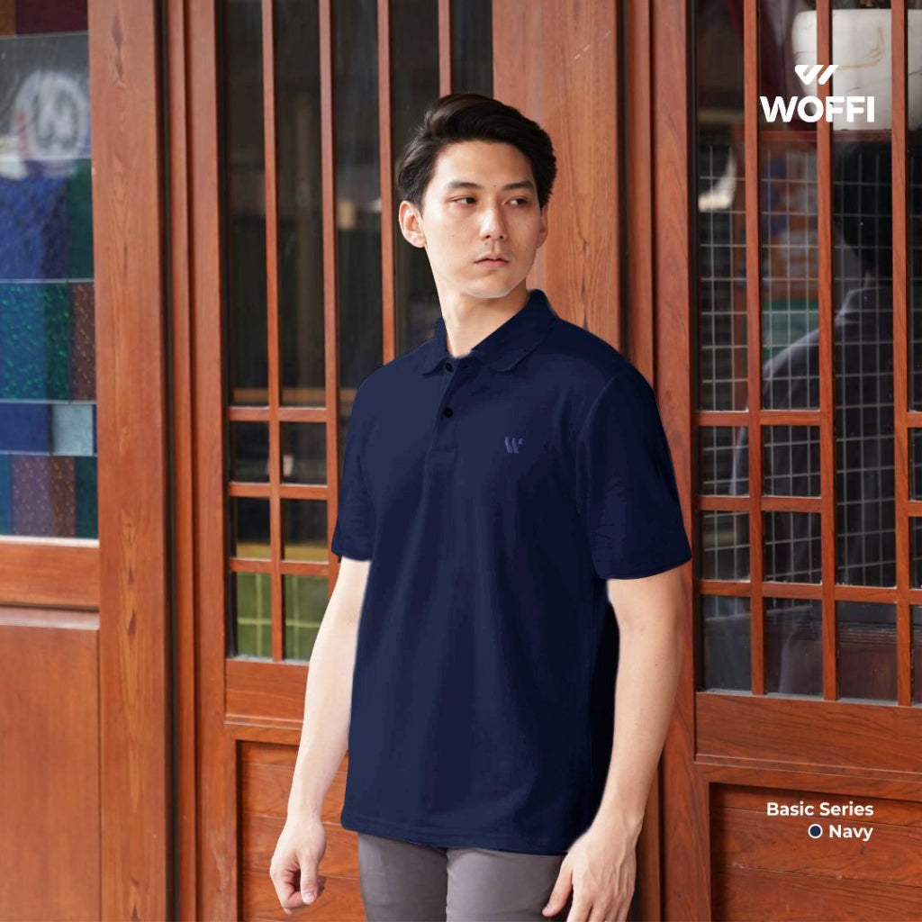 Woffi Man Kaos Kerah Pria - Eldric Basic Polo Shirt