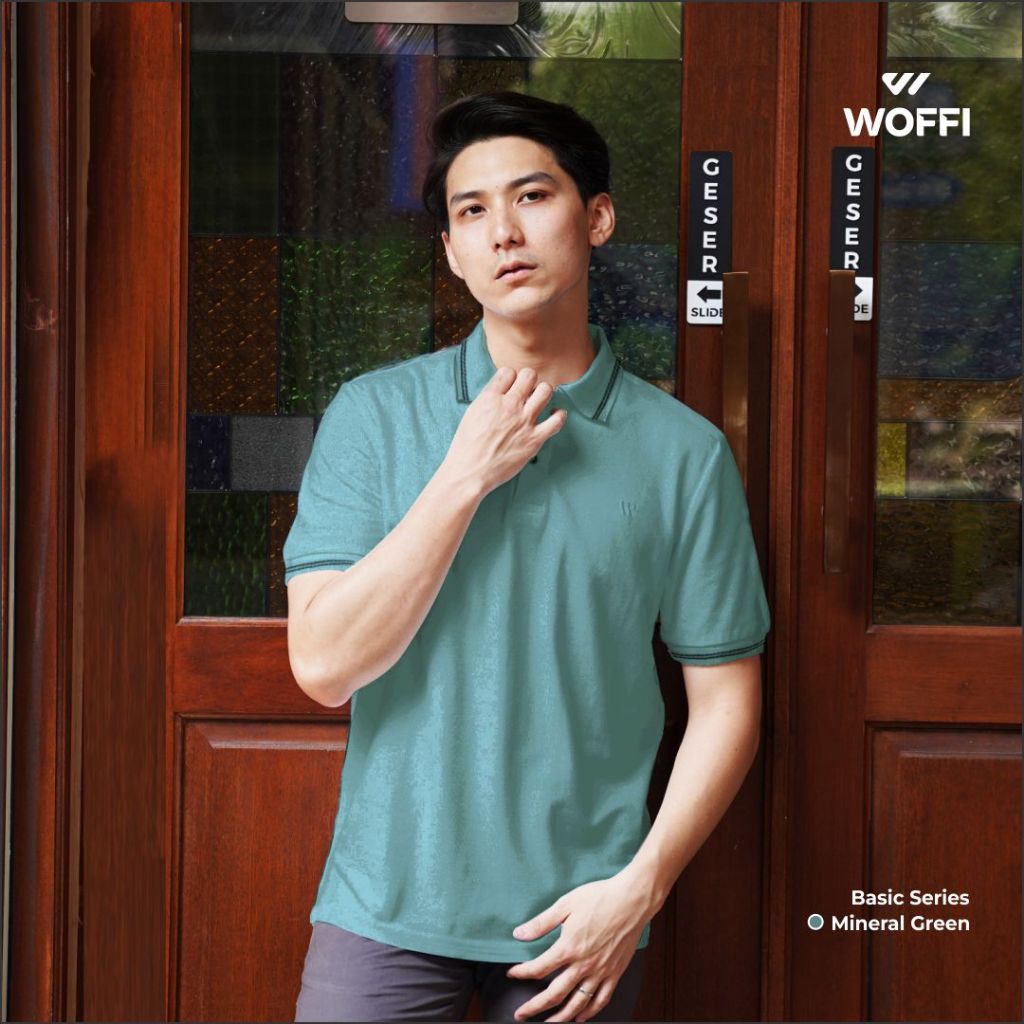 Woffi Man Kaos Kerah Pria - Theo Basic Polo Shirt