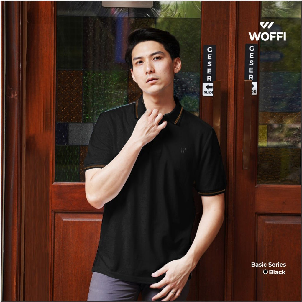 Woffi Man Kaos Kerah Pria - Theo Basic Polo Shirt