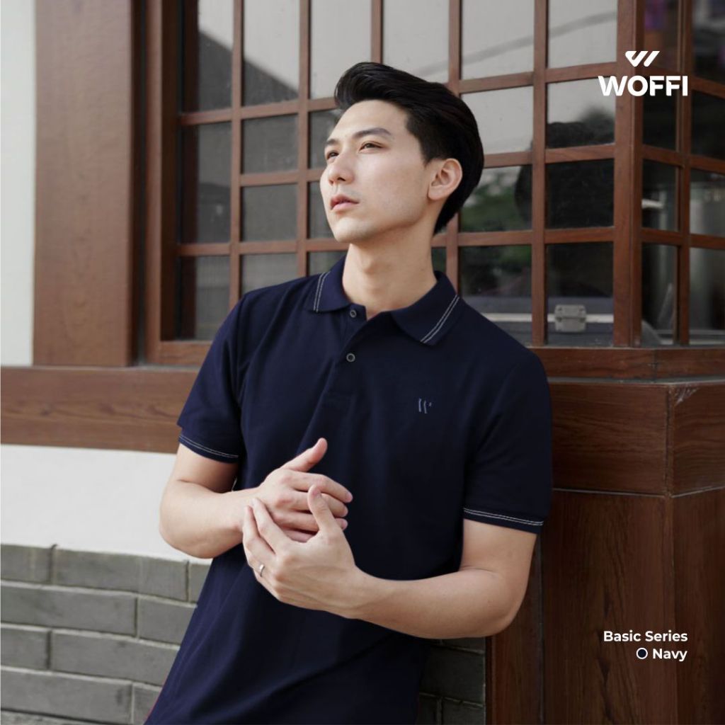 Woffi Man Kaos Kerah Pria - Theo Basic Polo Shirt