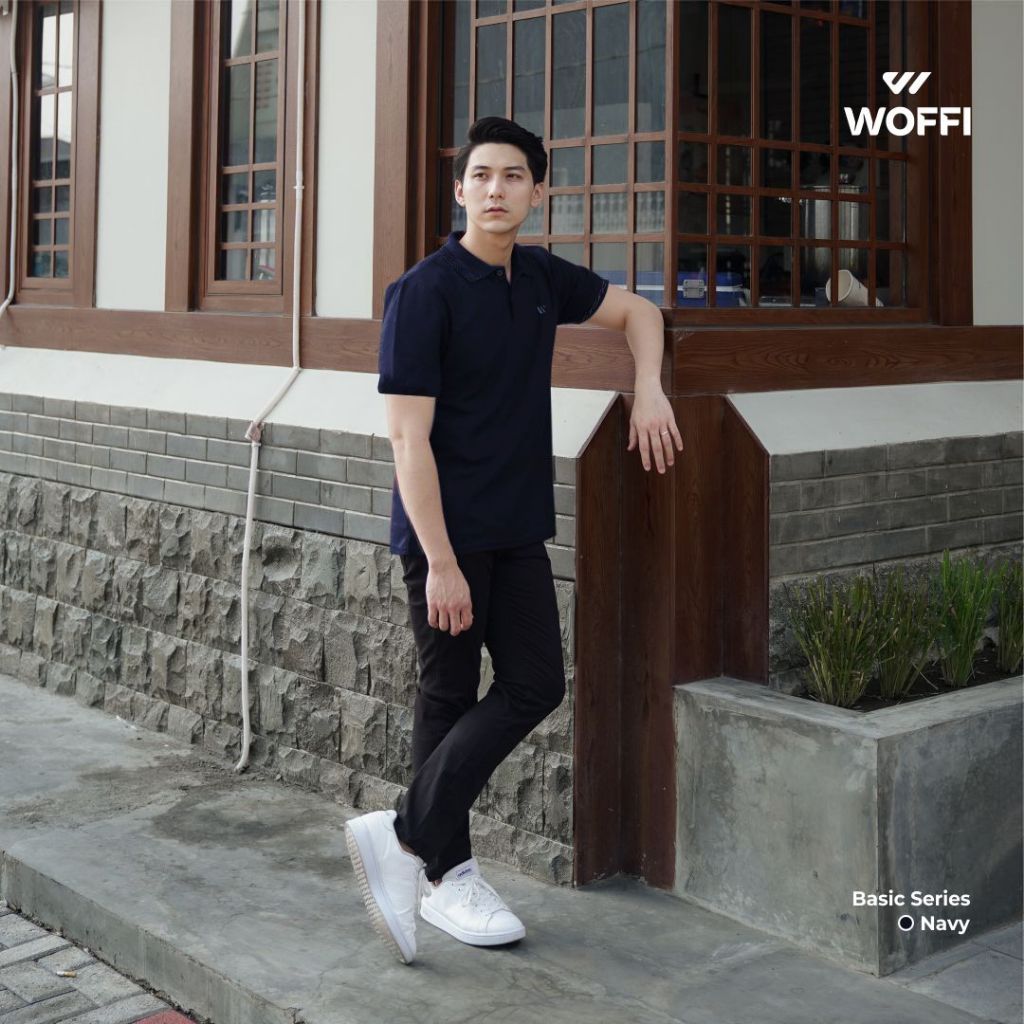 Woffi Man Kaos Kerah Pria - Eldric Basic Polo Shirt