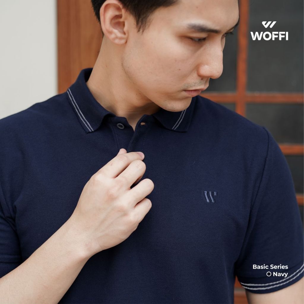 Woffi Man Kaos Kerah Pria - Theo Basic Polo Shirt