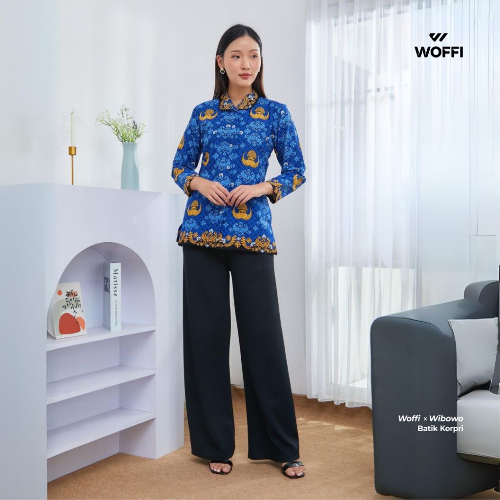 Woffi Man x Batik Wibowo - Seragam Kemeja Batik Korpri