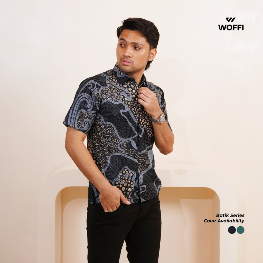 Woffi Man Kemeja Batik - Chaka Regular Fit Cotton Print