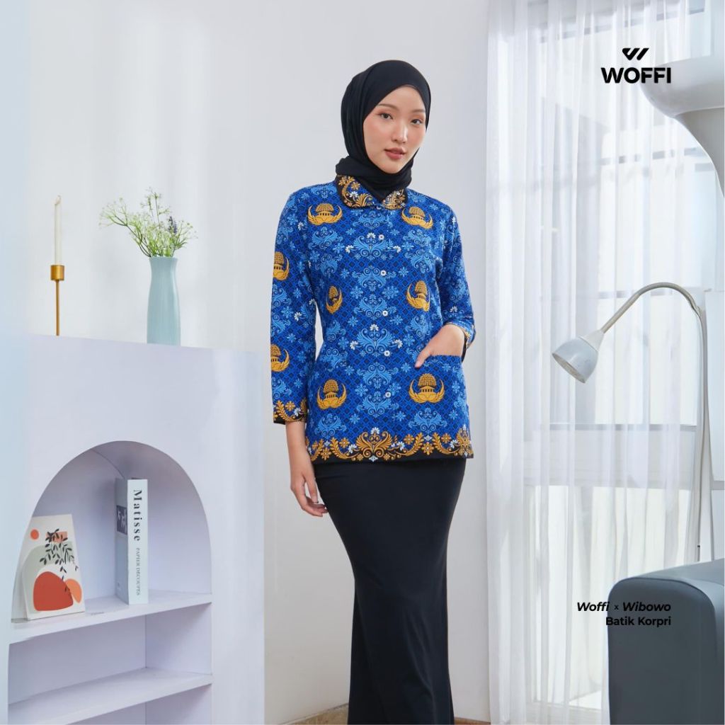 Woffi Man x Batik Wibowo - Seragam Kemeja Batik Korpri