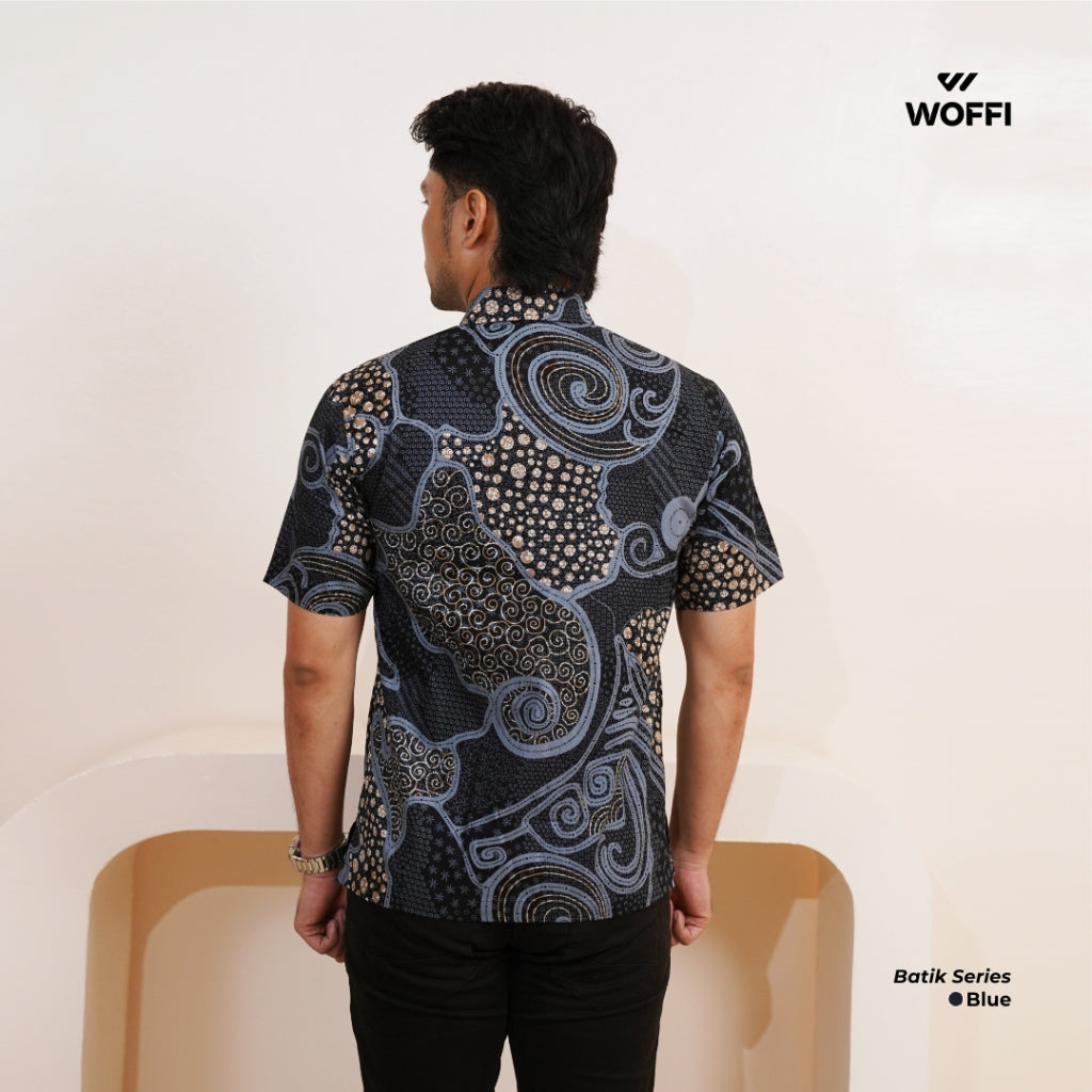 Woffi Man Kemeja Batik - Chaka Regular Fit Cotton Print