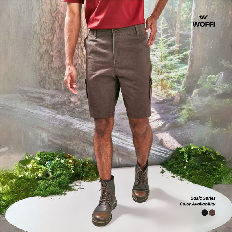 Woffi Man Celana Pendek - Brayden Basic Chinos Cargo