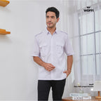 Woffi Man Kemeja - Seragam Putih PDH PNS ASN Lengan Pendek