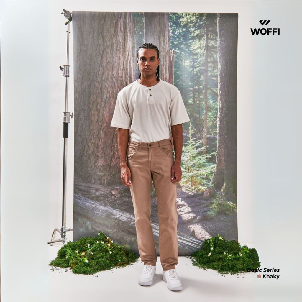 Woffi Man Celana Panjang - Clayton Basic Chinos Slimfit